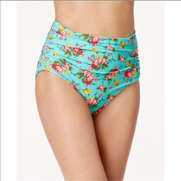 SOLD!!!!!!!!! Betsy Johnson//floral high-wasted bikini set - Picture 2 of 5